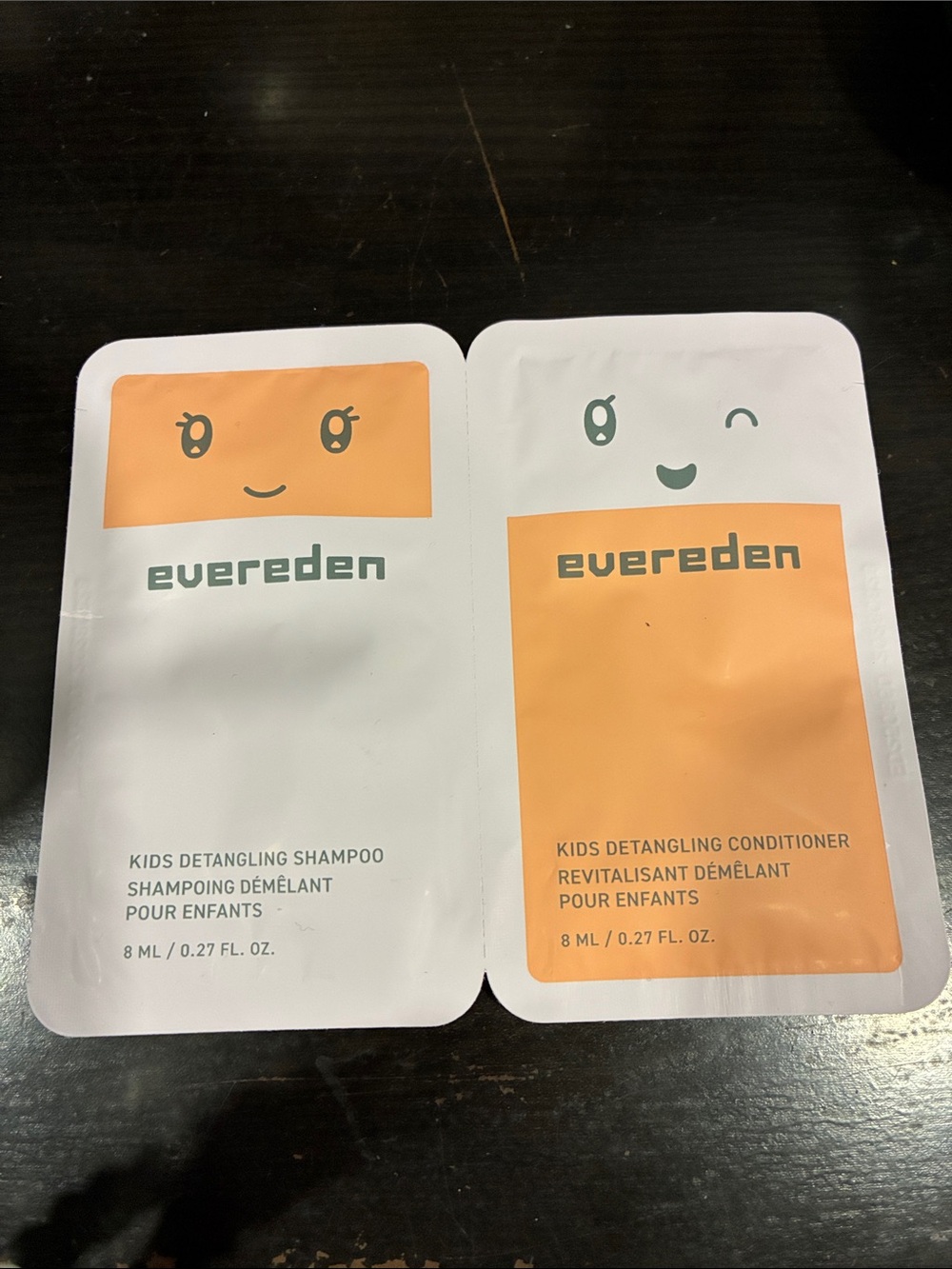 Evereden Kids Detangling Shampoo & Conditioner Sachet Set - Orange
